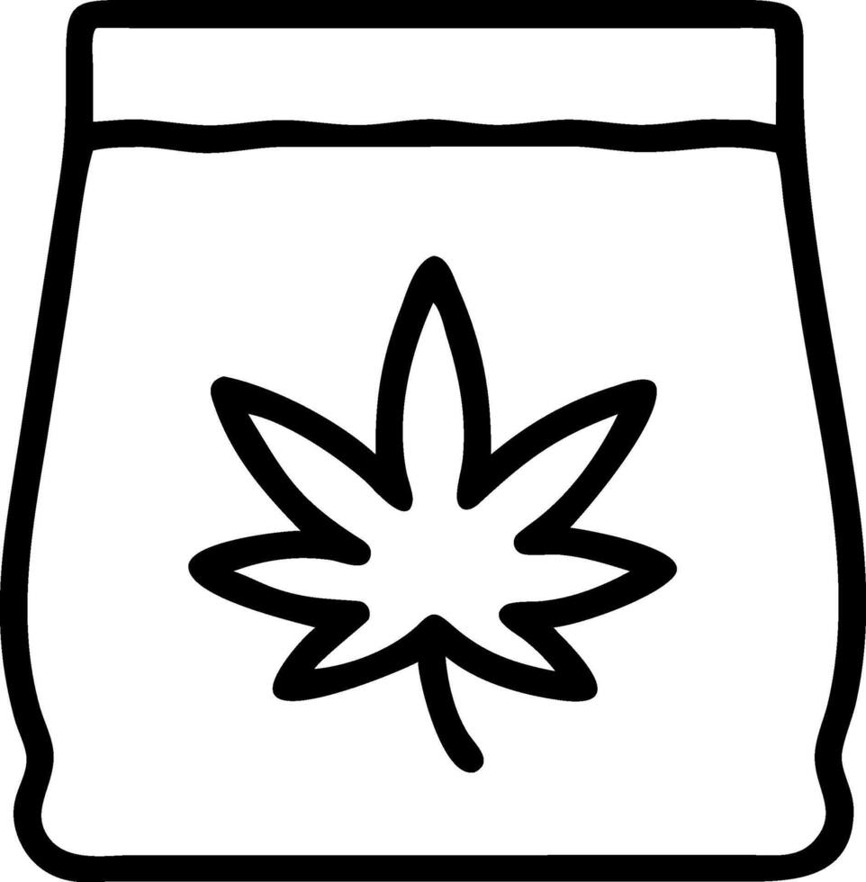 Futuristic Weed Pouch with Trendy Look vector