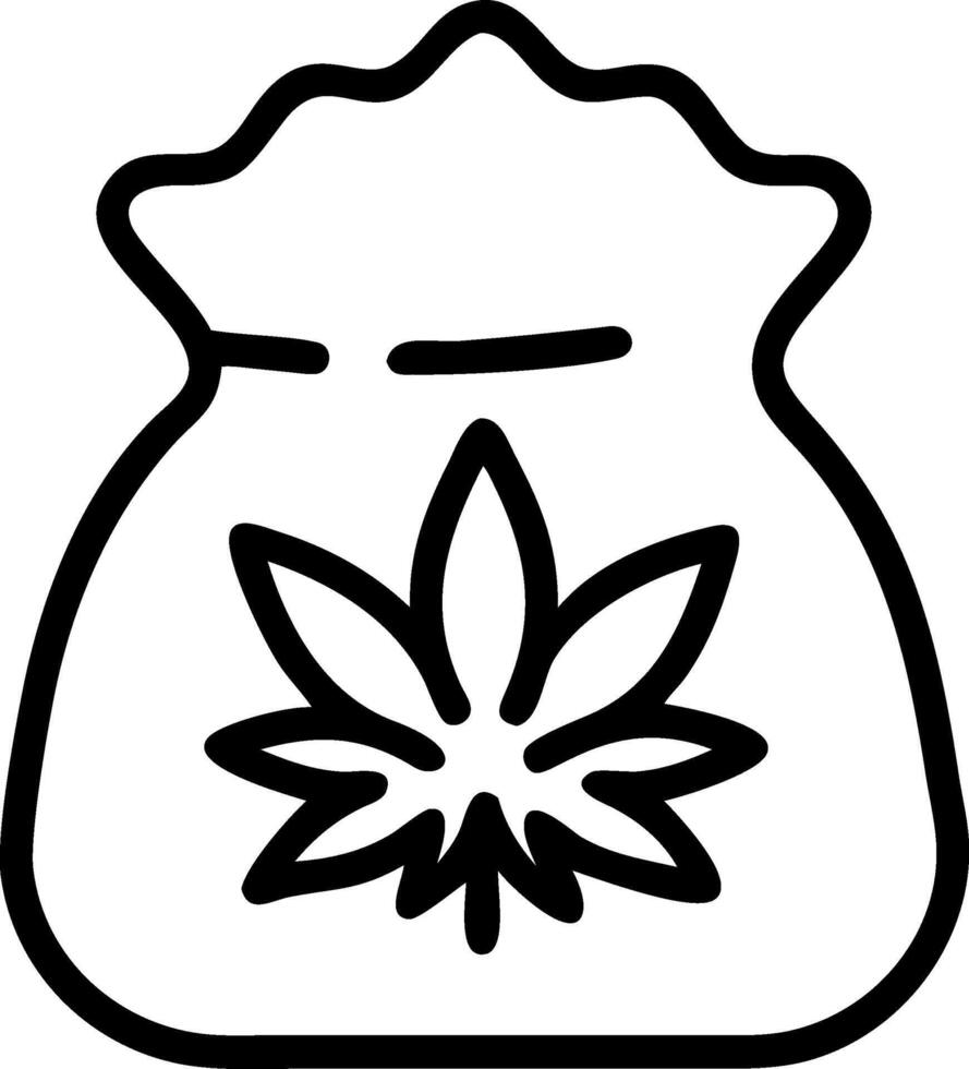High-Quality Weed Bag Branding vector