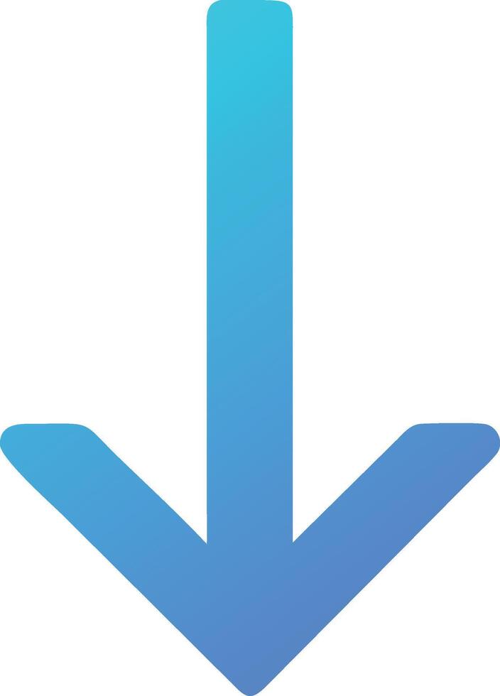 Stylish Arrow Pointing Down Graphic vector