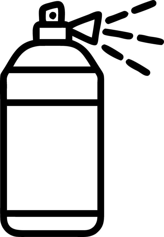 Abstract Aerosol Can with Colorful Spray vector