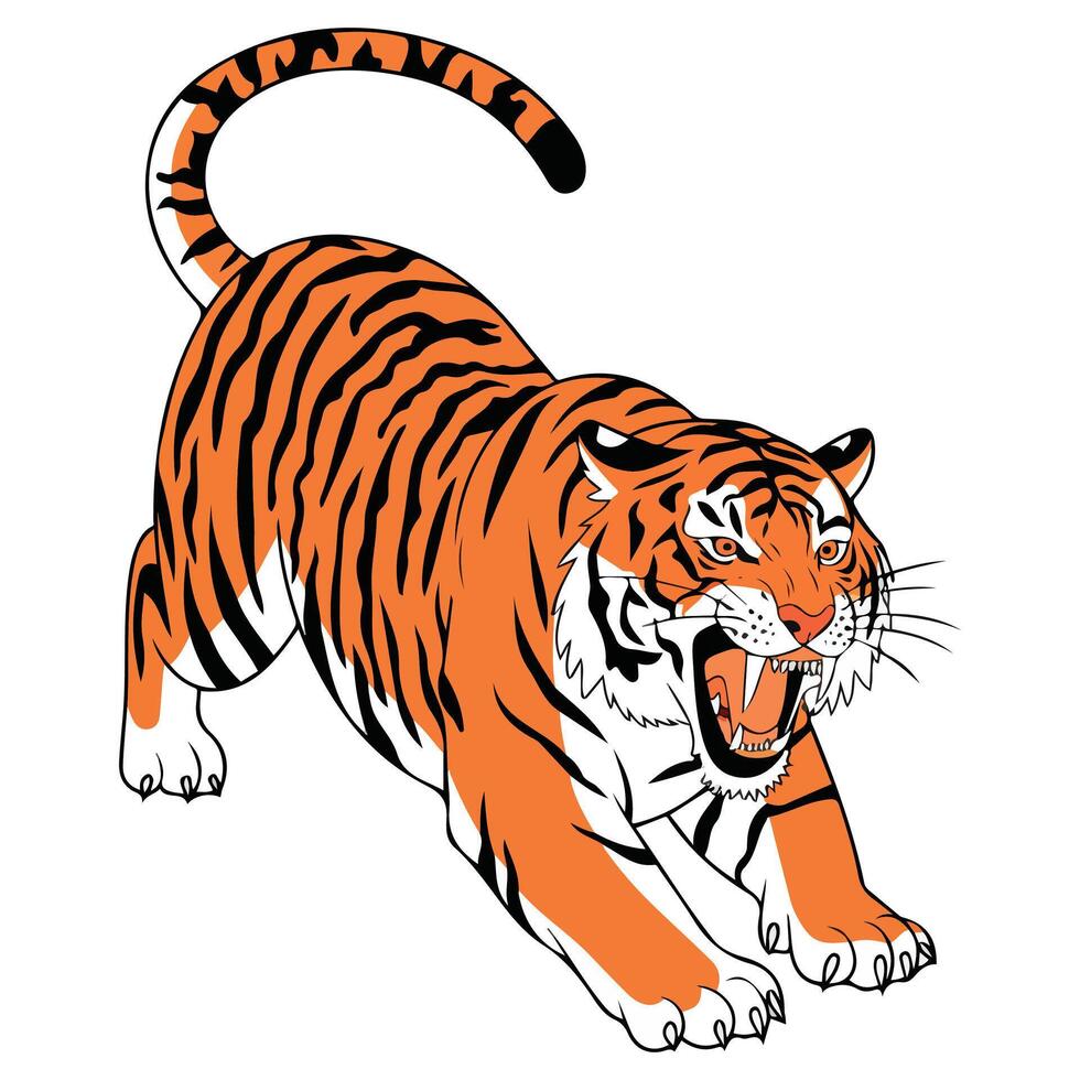 Big cat predatory mammal vector