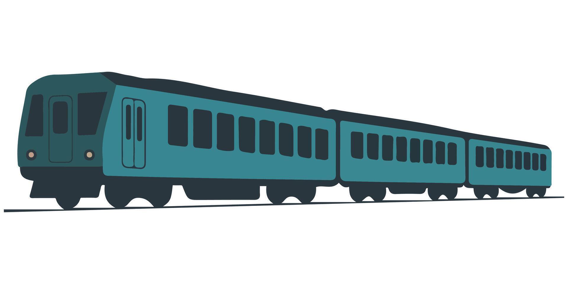 Passenger train icon vector