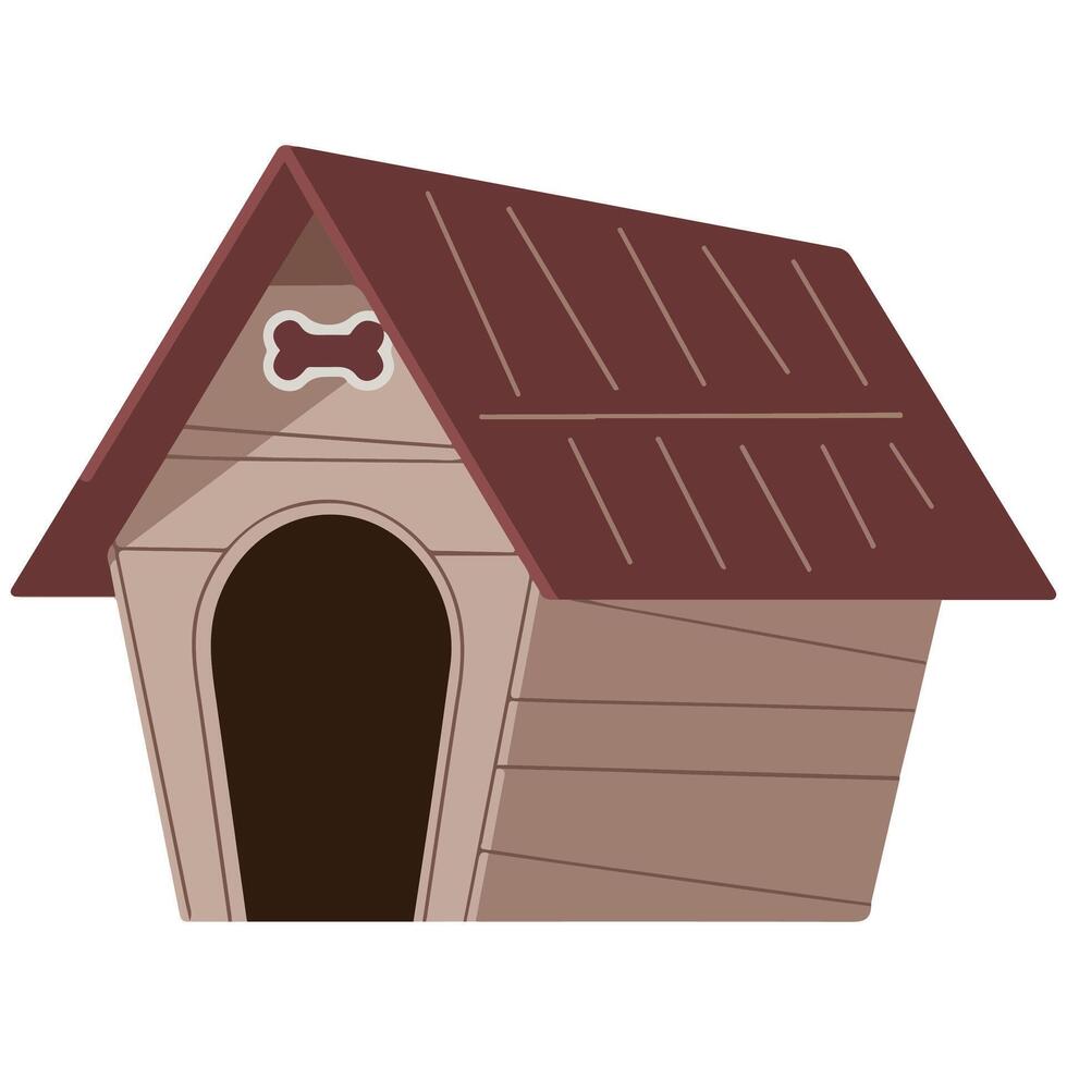 Pet shop with dog house vector