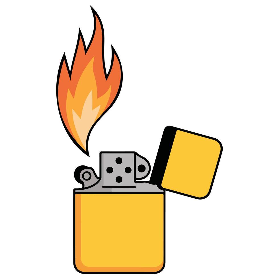 Lighter icon isolated on white vector