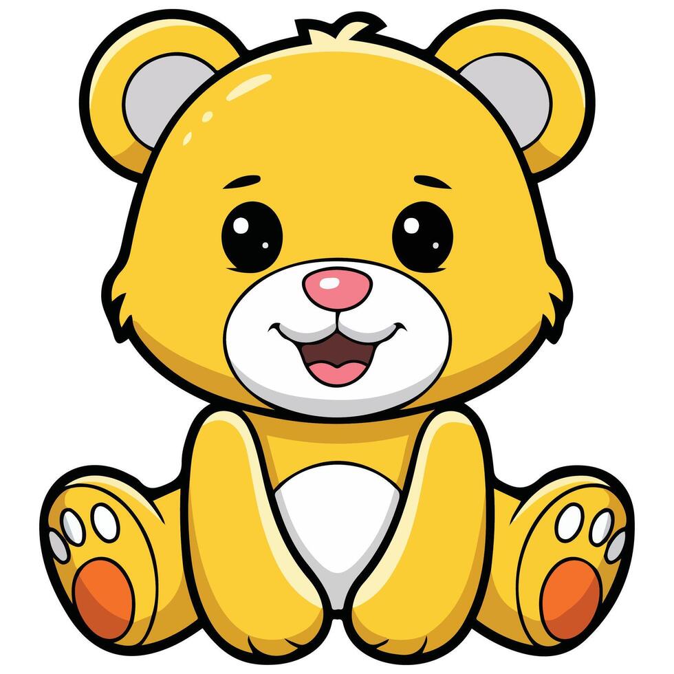 Plush toy for children vector