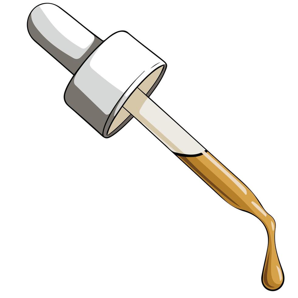 Oil dropper icon for web vector