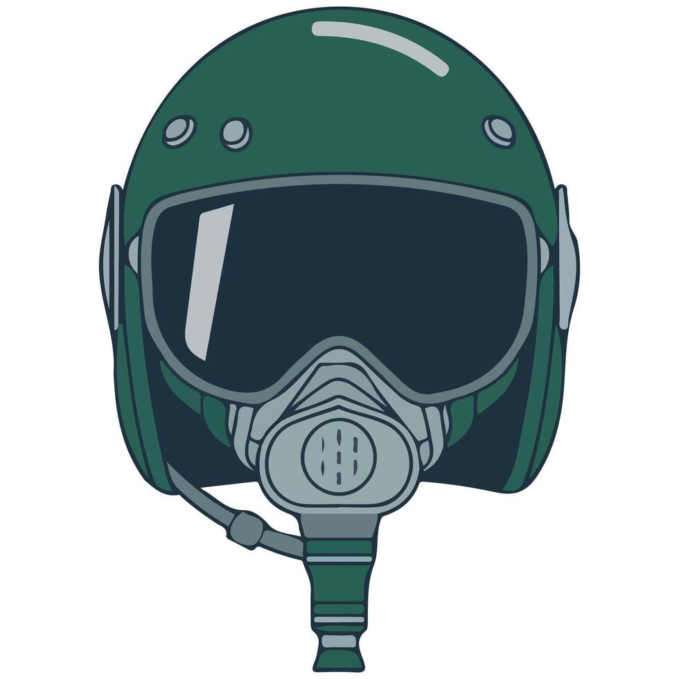 Pilot helmet icon simple vector