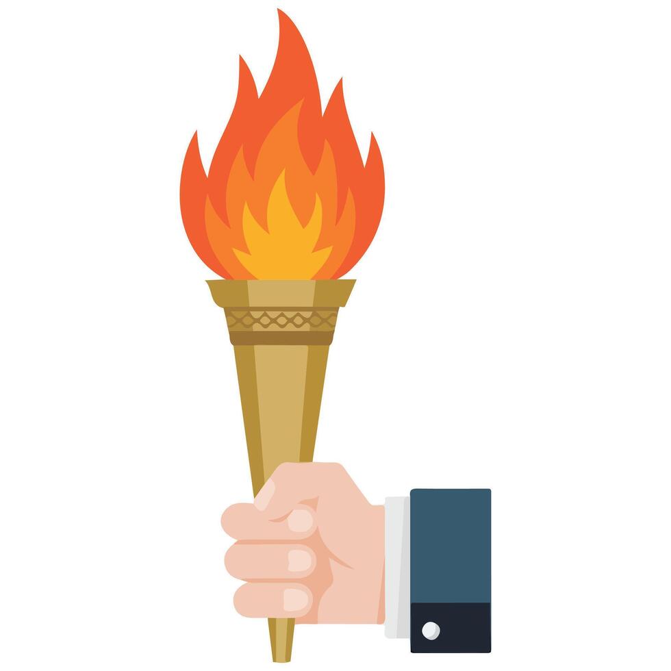 Torch icon illustration vector