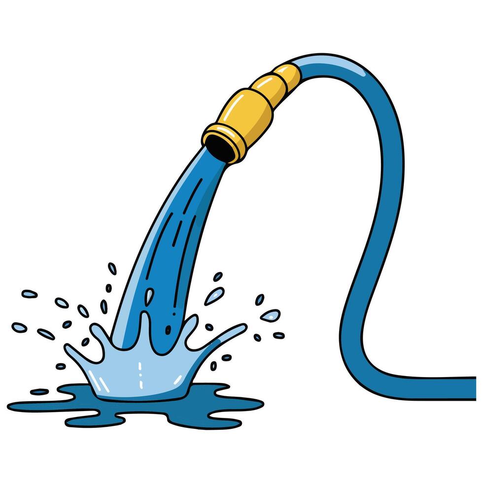 Water hose icon vector