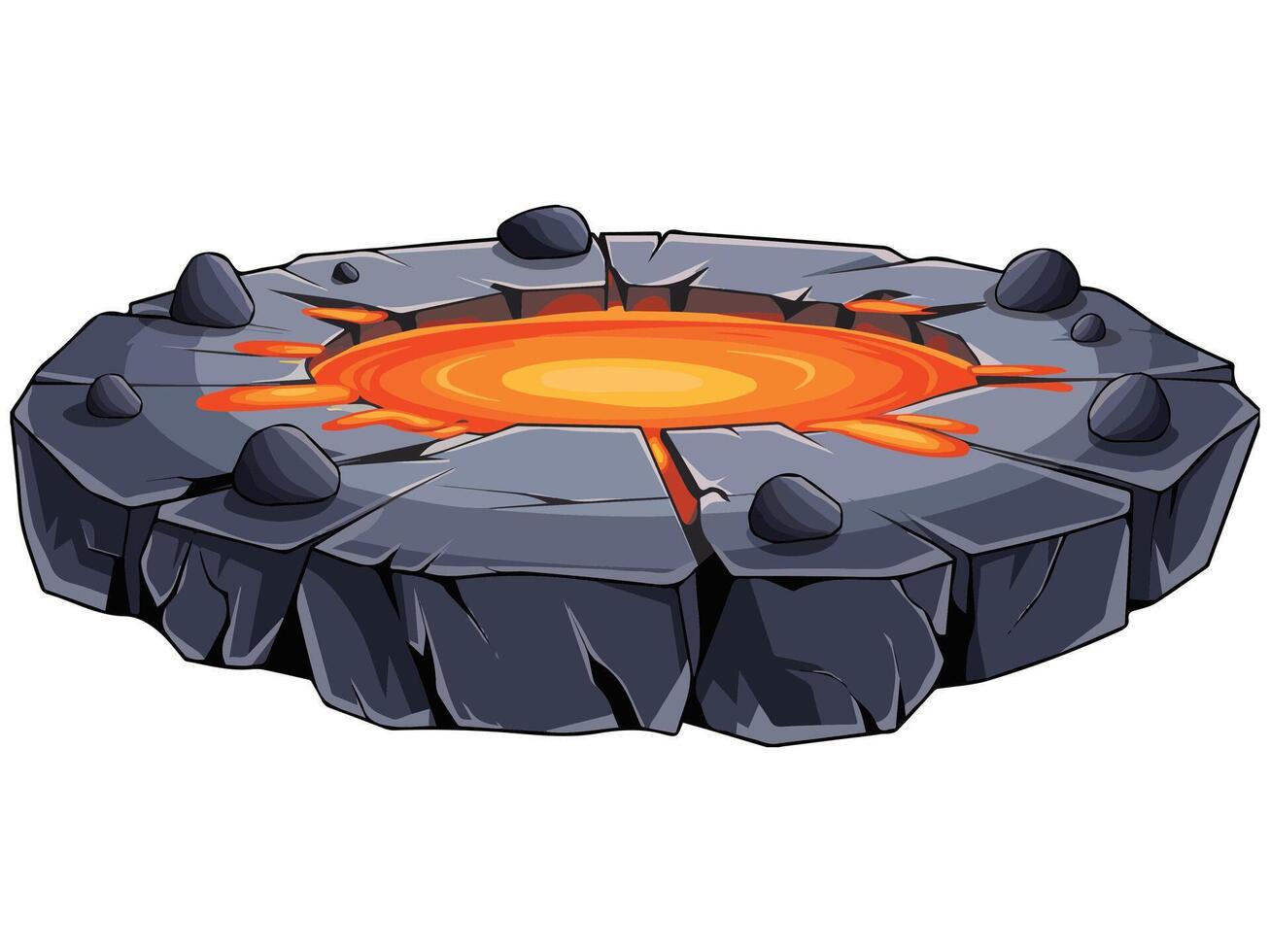 Lava flow icon design vector