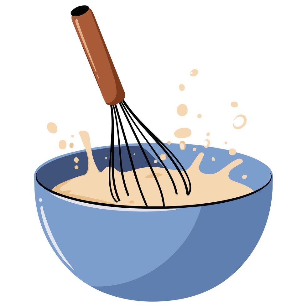 Kitchen whisk icon vector