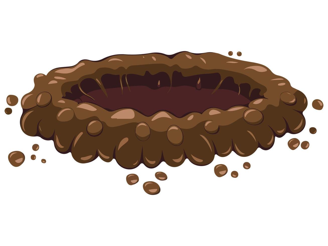 Desert hole icon vector
