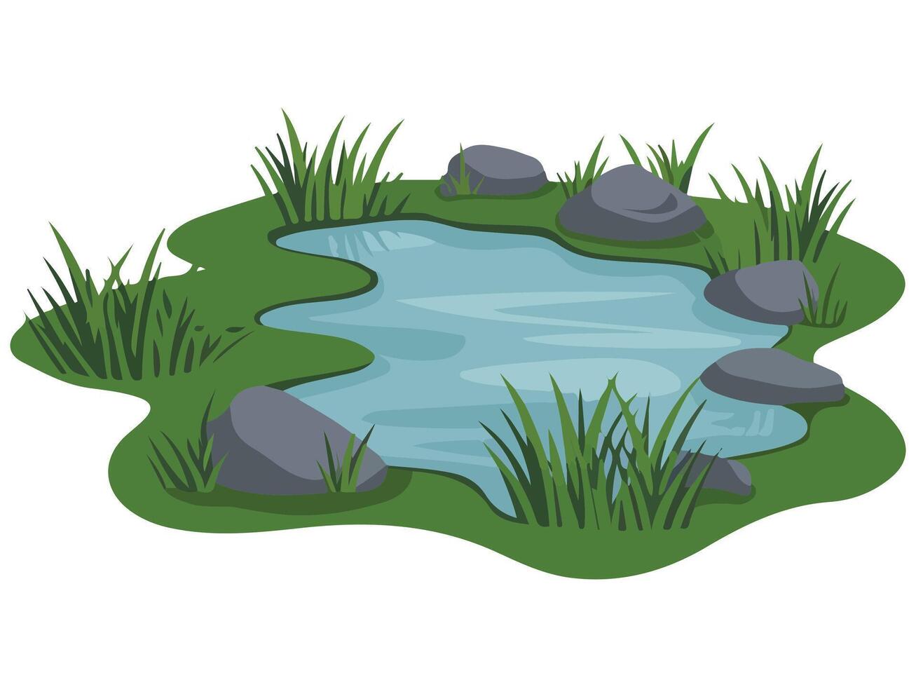 Pond icon design vector