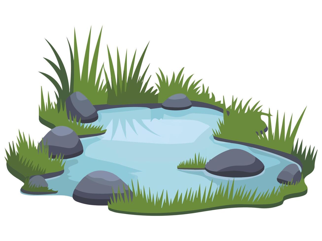 Swamp icon illustration vector