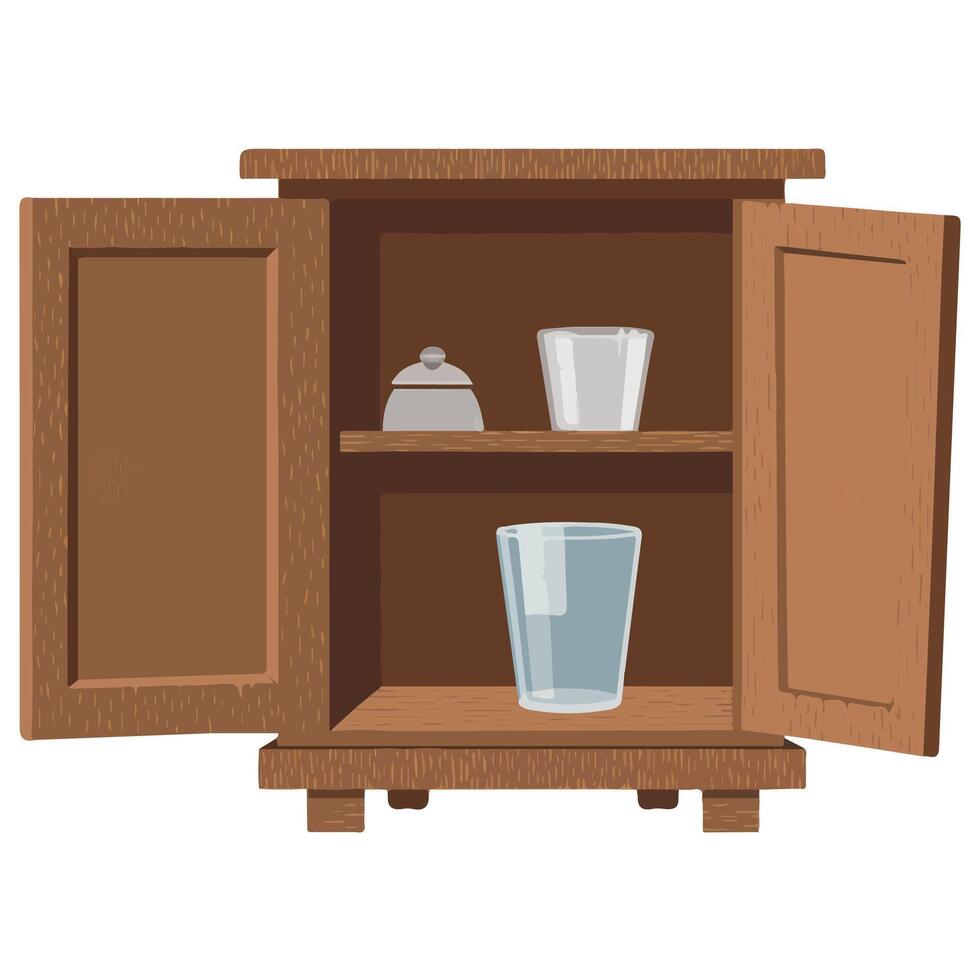 illustration of a cupboard vector