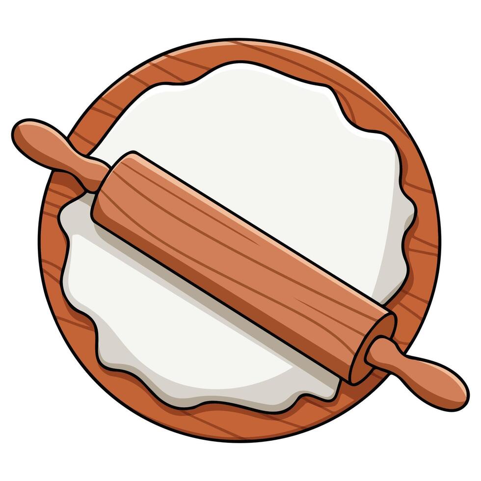 Flour dough icon for web design vector