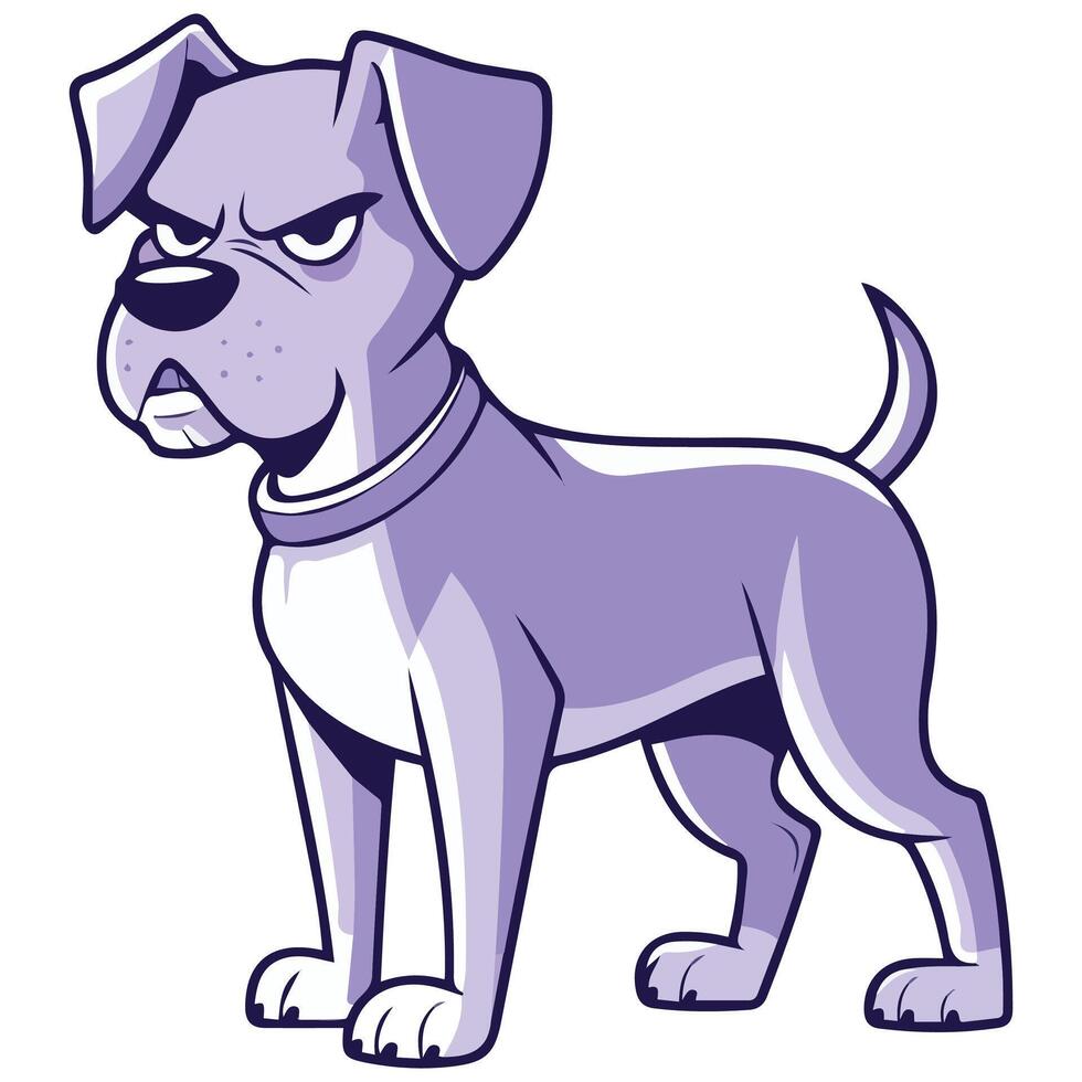 Aggressive dog illustration vector