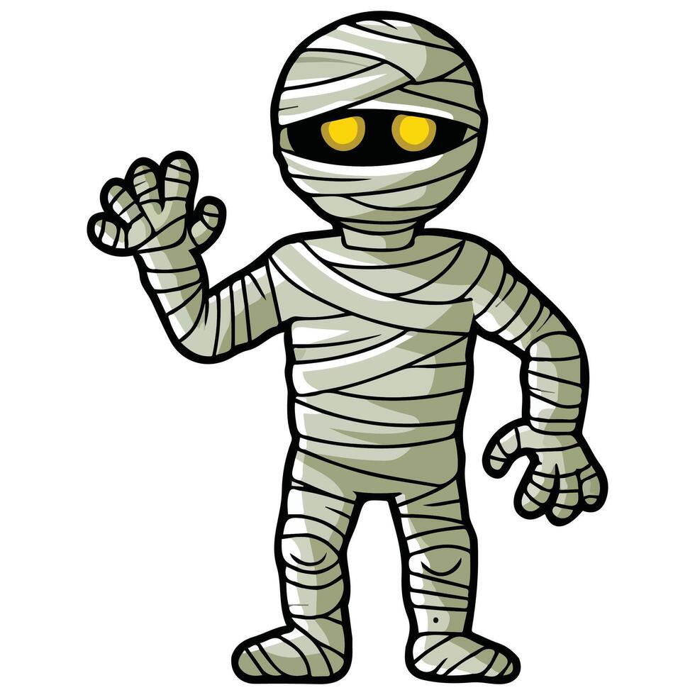 Mummy icon for Halloween vector