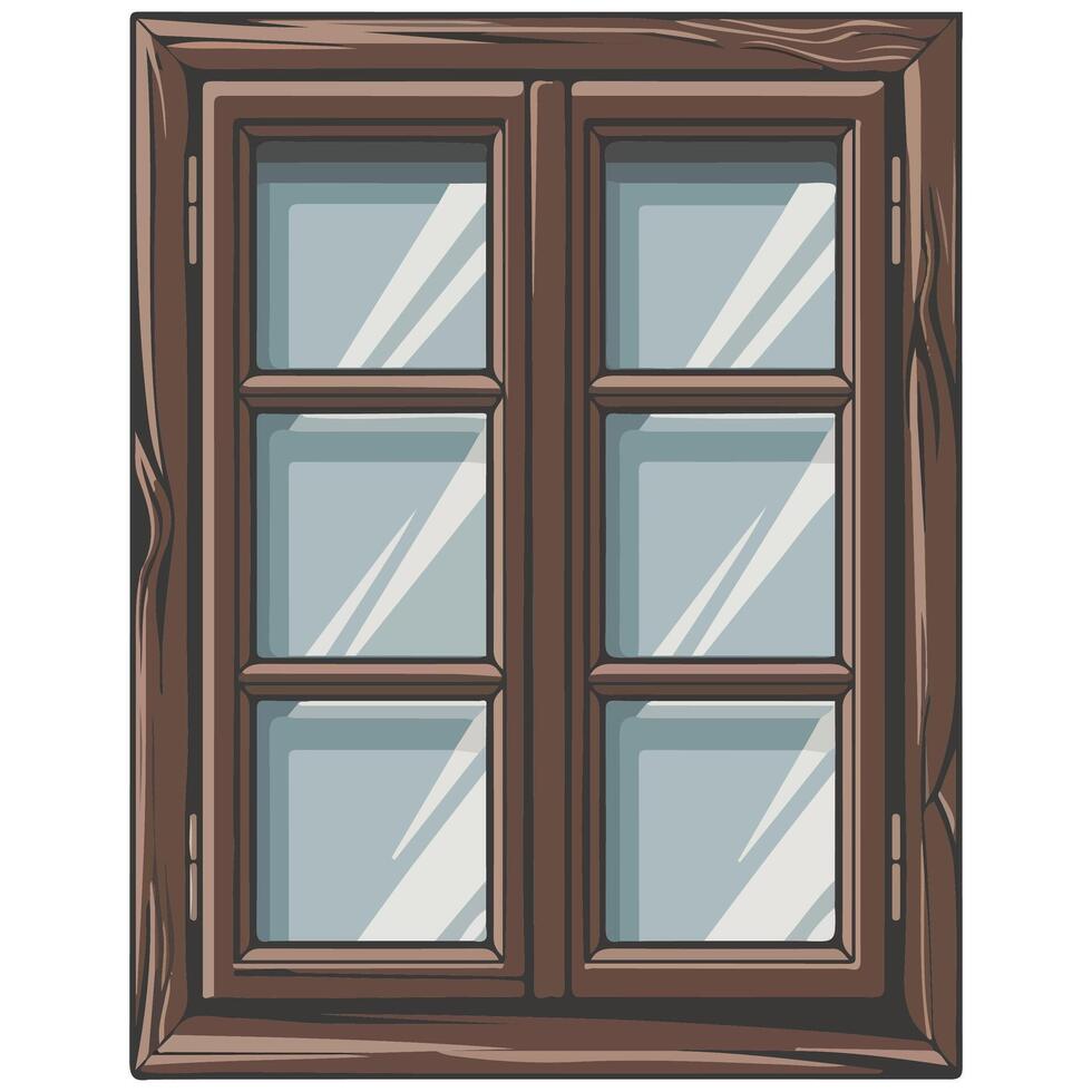 Window illustration on white background vector