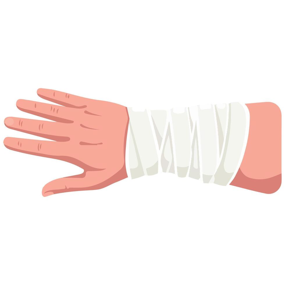 Arm fracture illustration vector