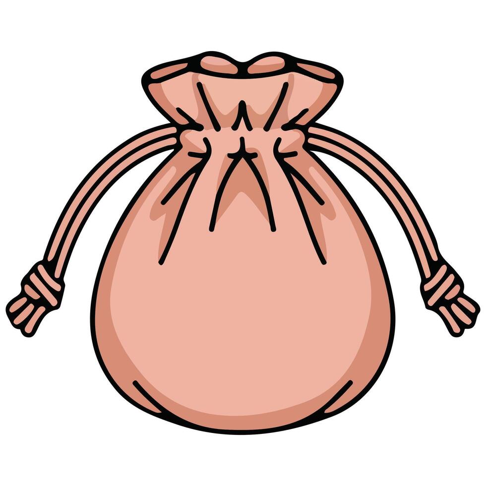 Simple pouch illustration vector
