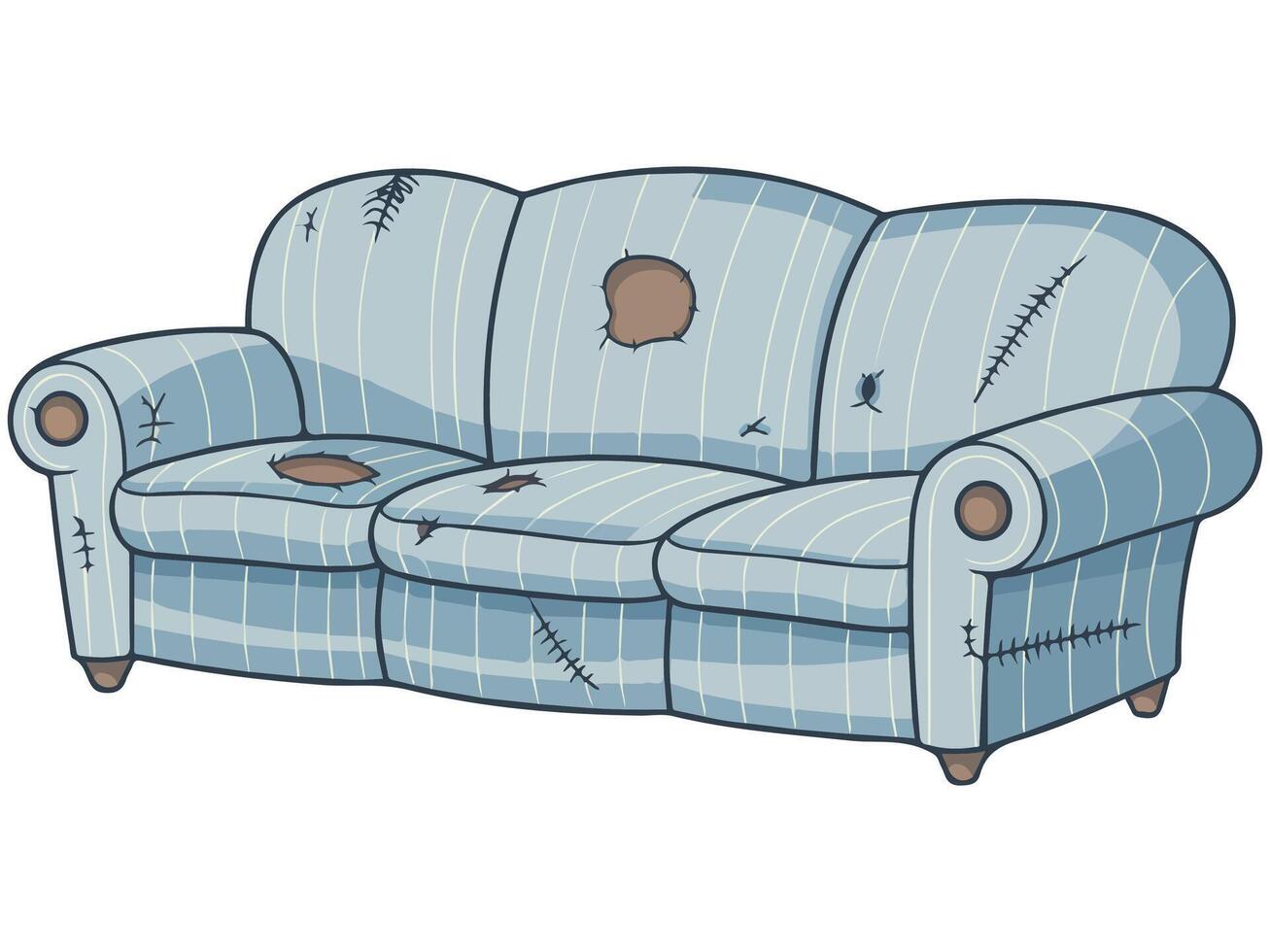 Damaged furniture icon vector