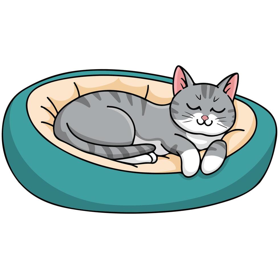 Bed for dogs and cats vector