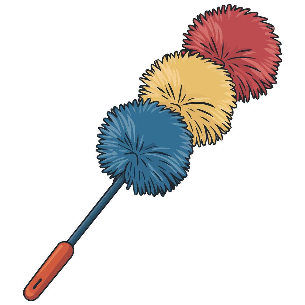 Feather duster icon vector