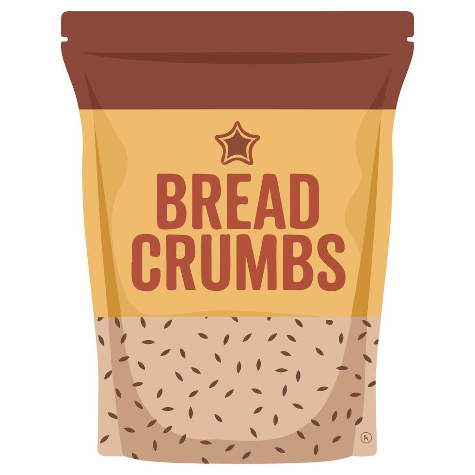 Bag of breadcrumbs vector