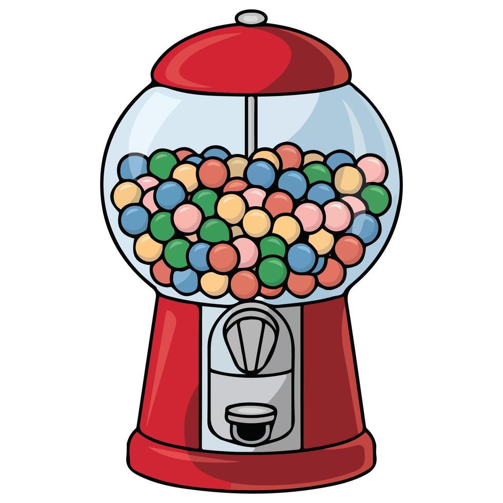 Gumball machine icon vector
