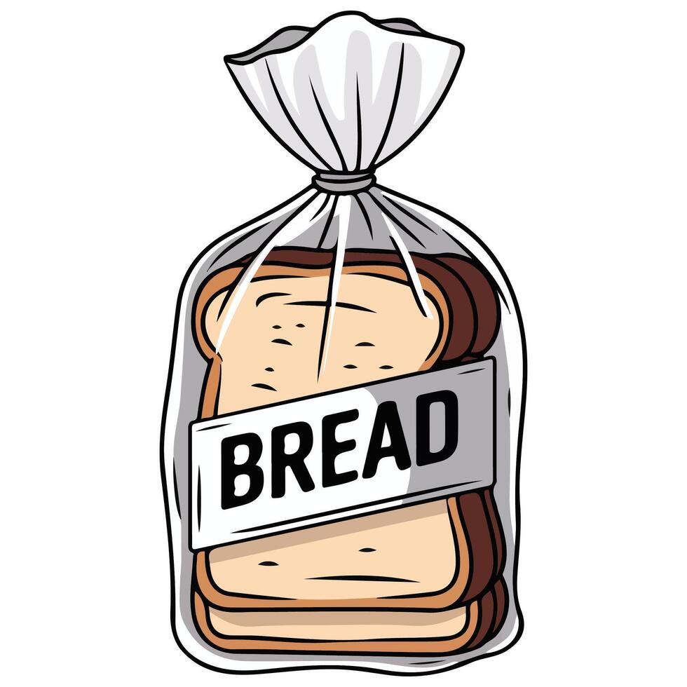 Bag of bread vector