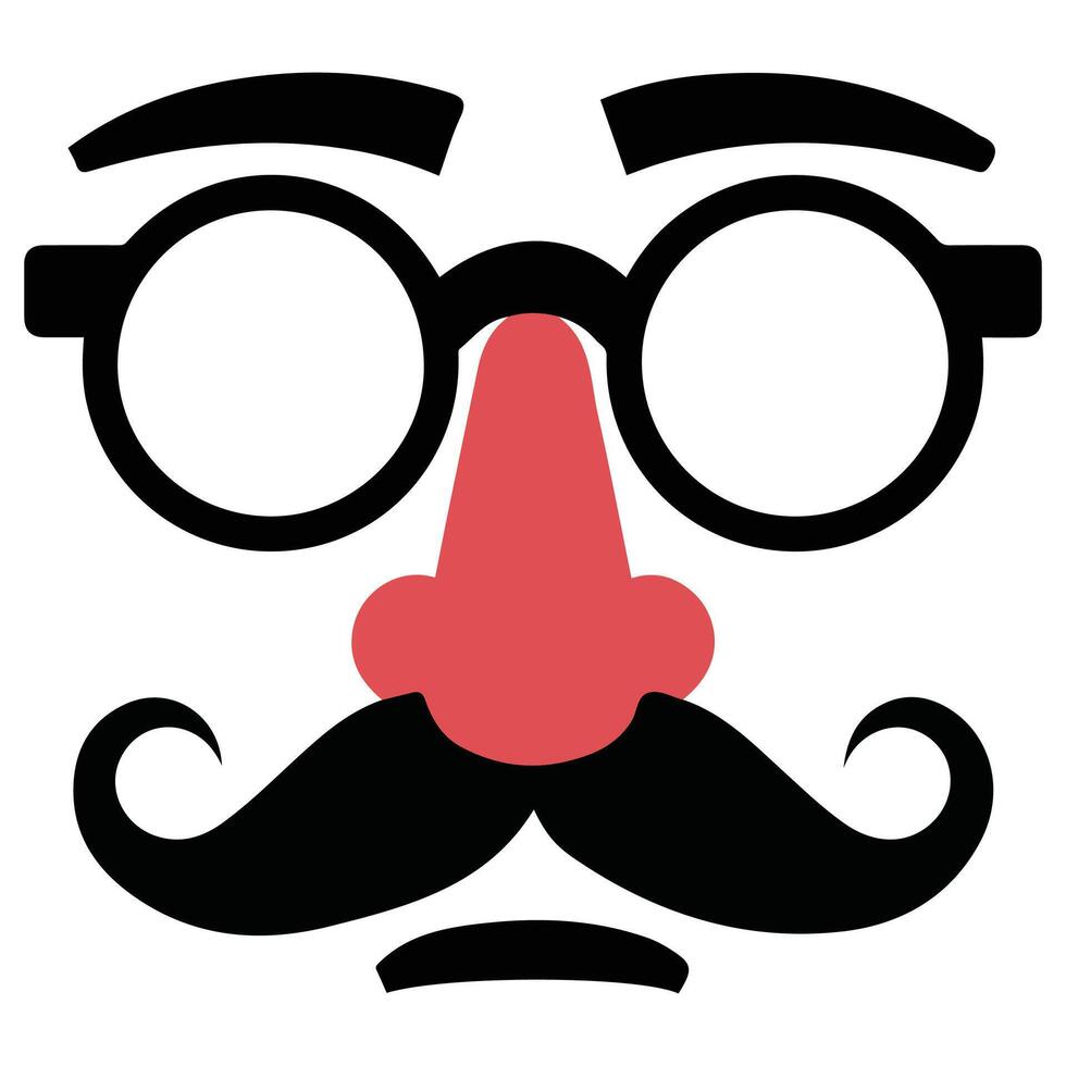 Joke mask for April Fools vector