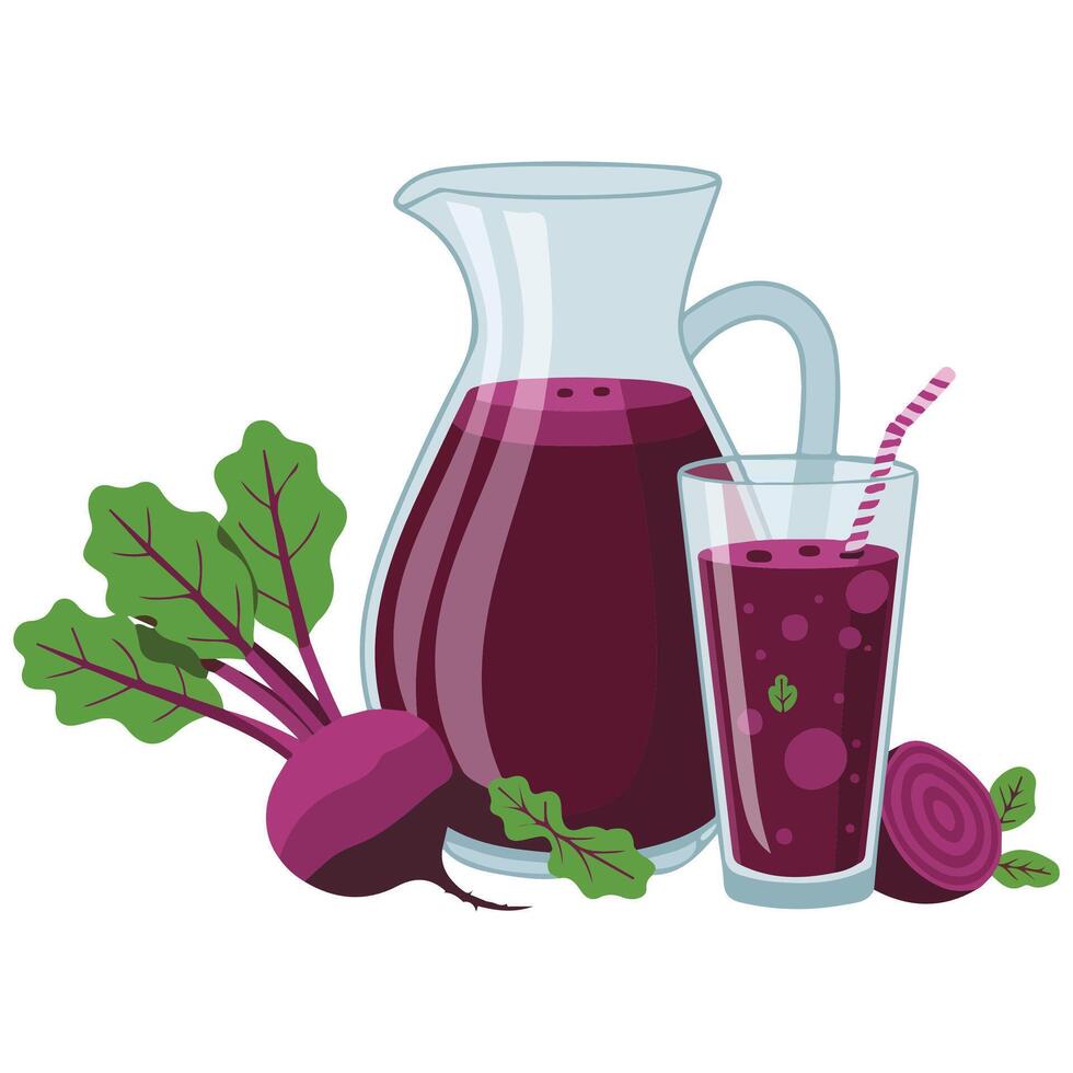 Vitamin drink illustration on white background vector
