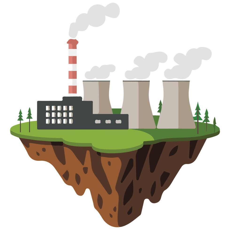 Nuclear power plant vector