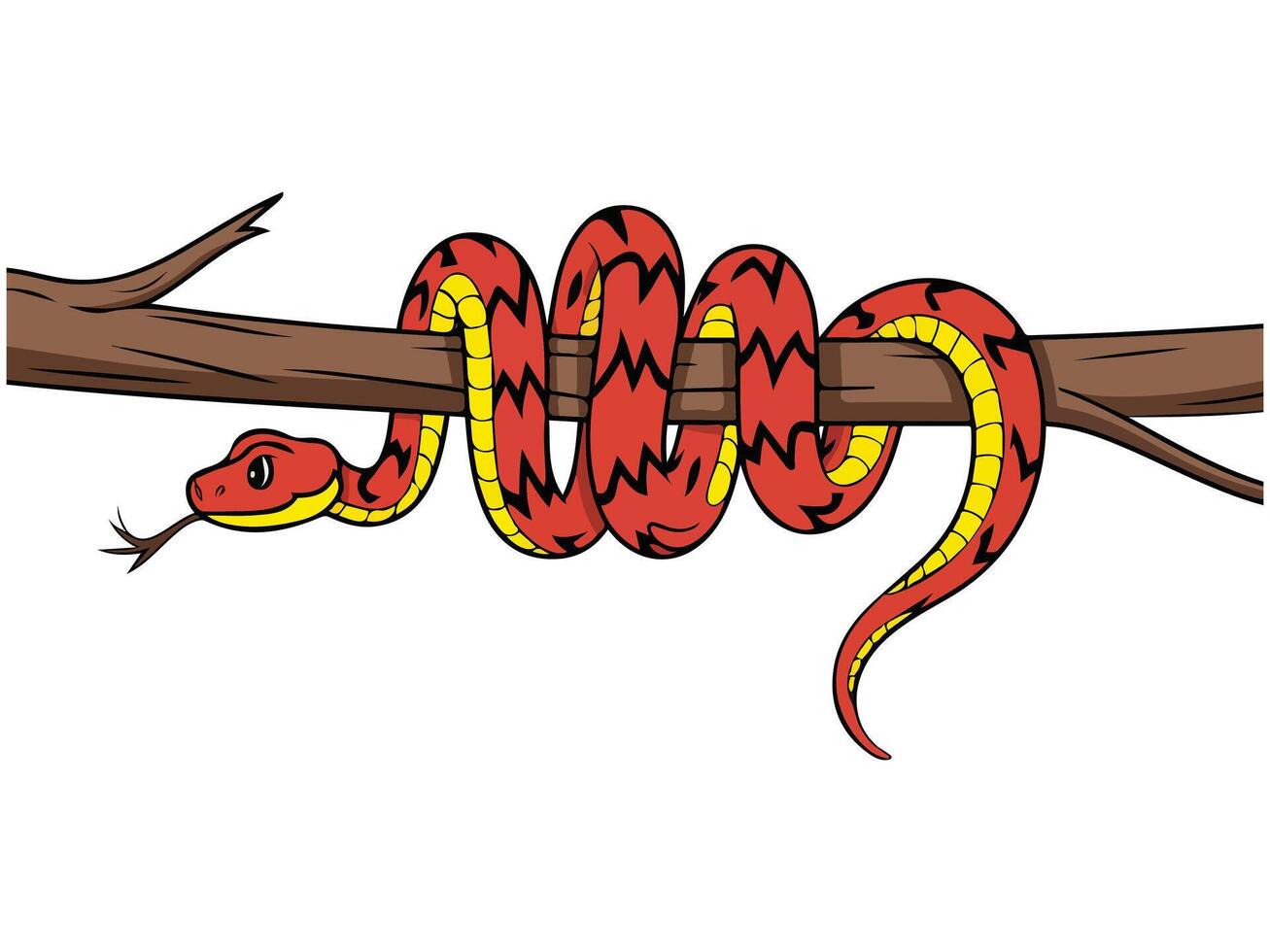 Cartoon cute snake vector