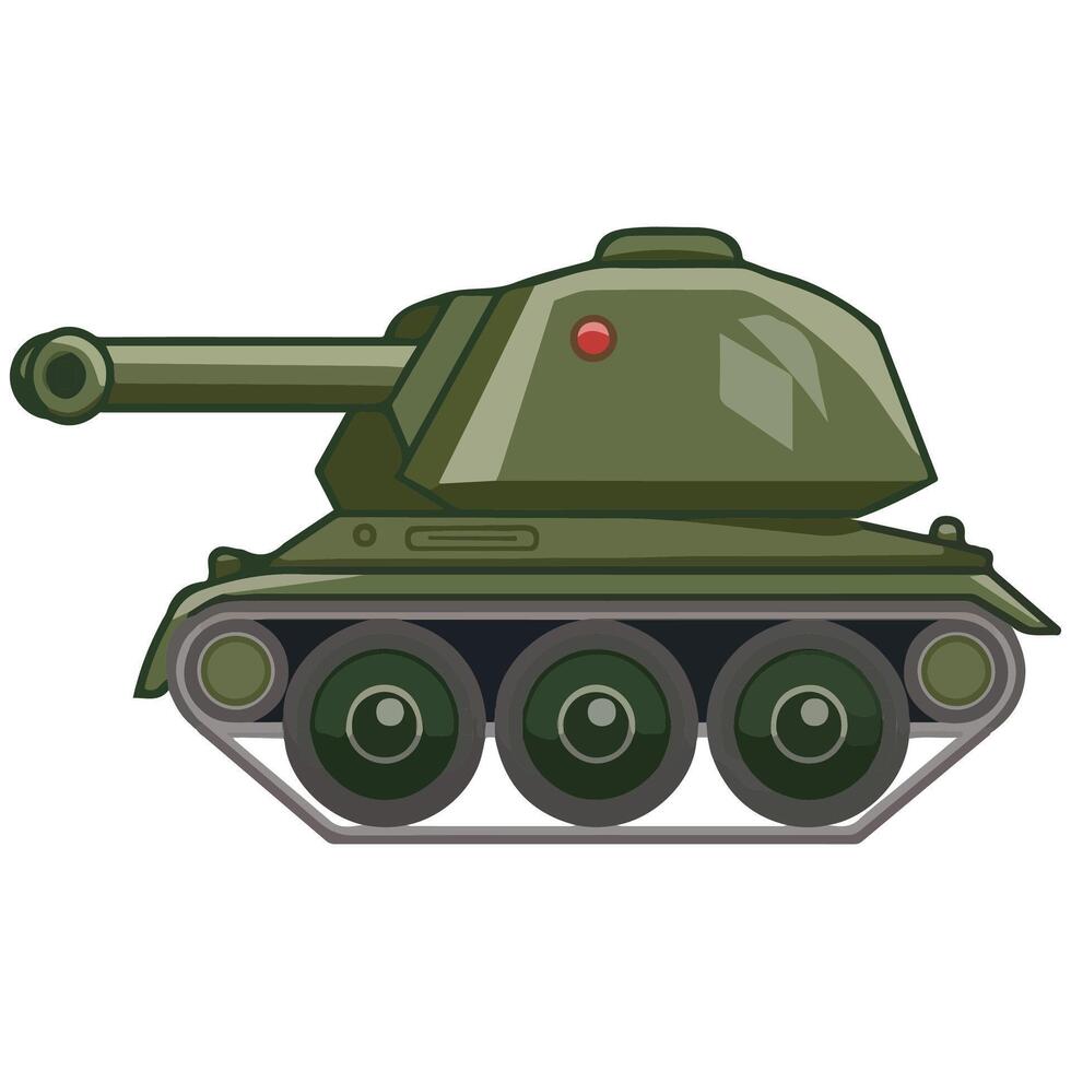 Toy battle tank vector