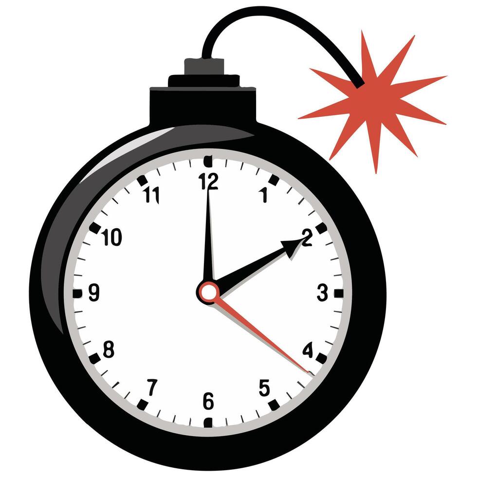 Deadline time bomb vector