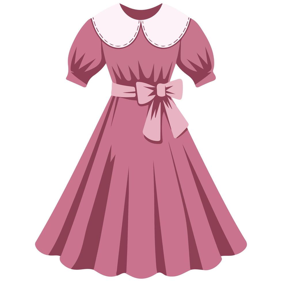 Red dress icon vector