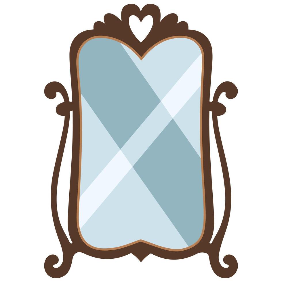 Cute mirror illustration vector