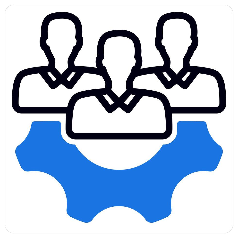 expert team in blue vector