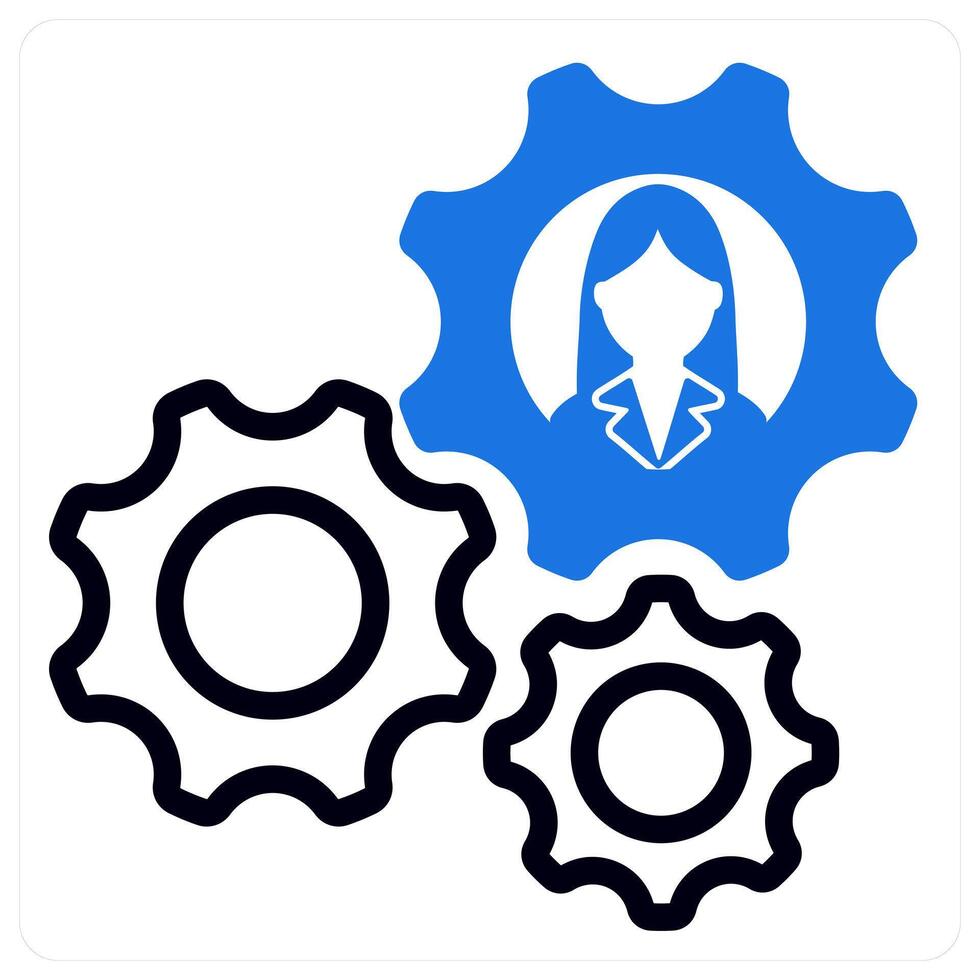 business support in blue duo vector