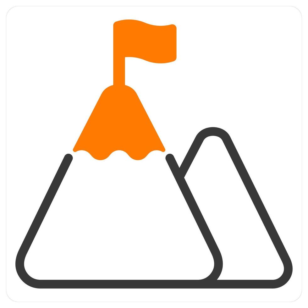 mission in orange duo line vector