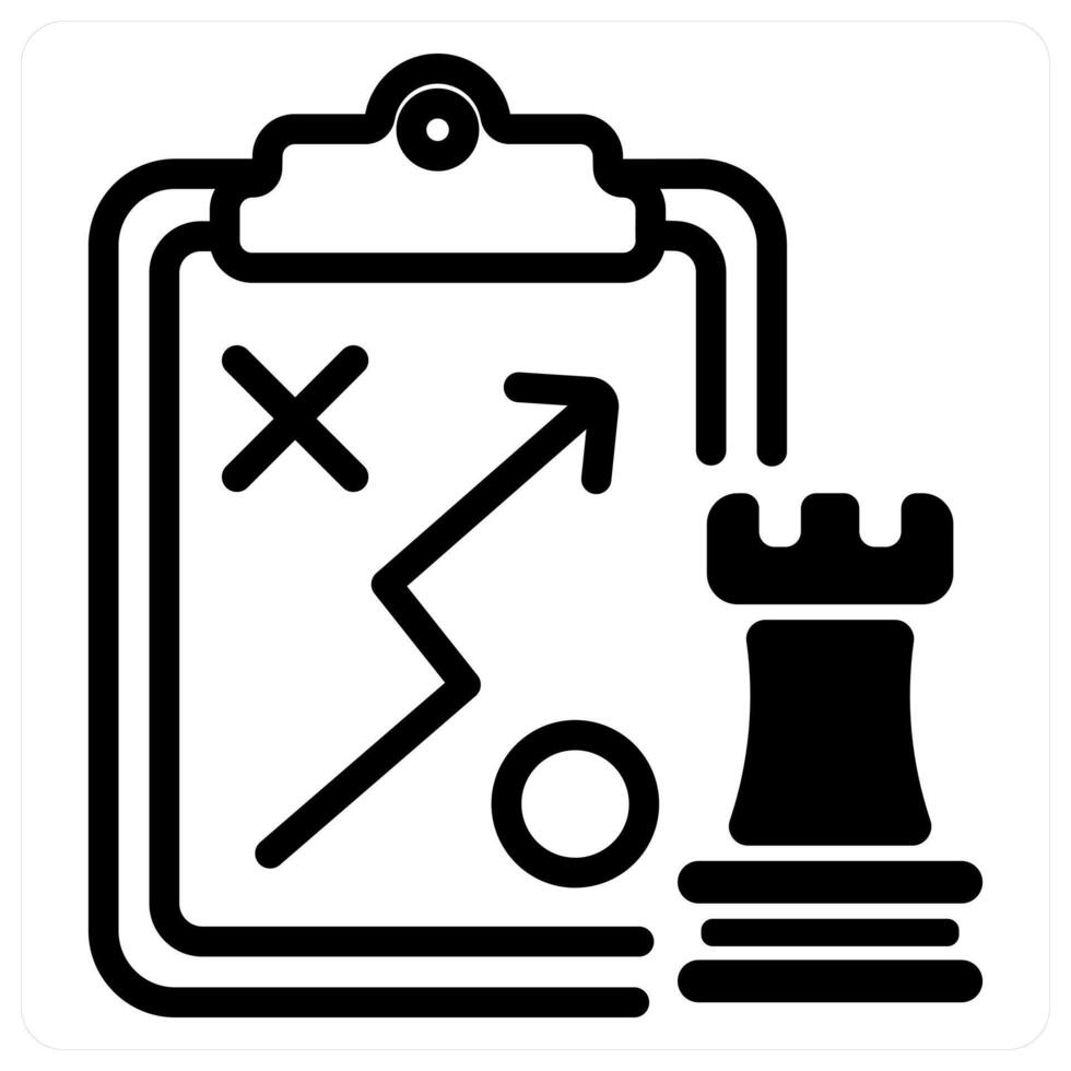 tactics in black duo line vector