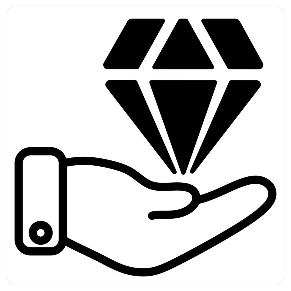 premium service in black duo line vector