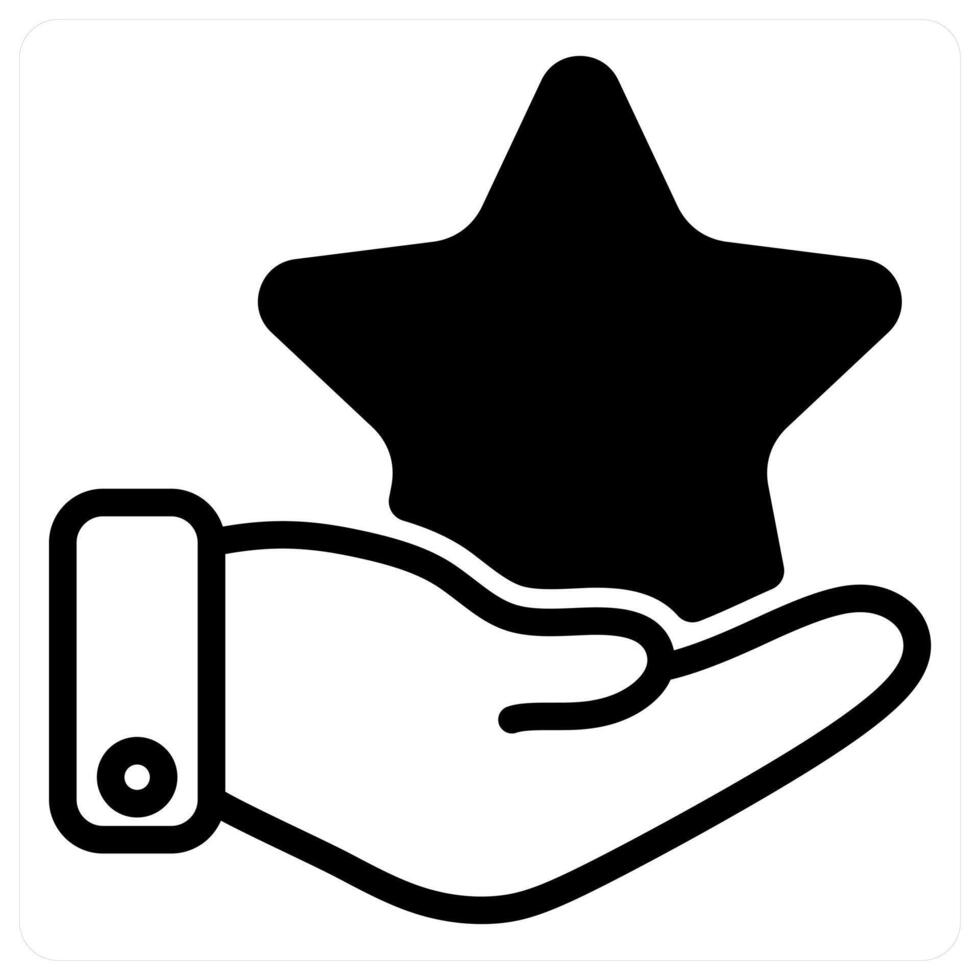 star feedback in black duo line vector