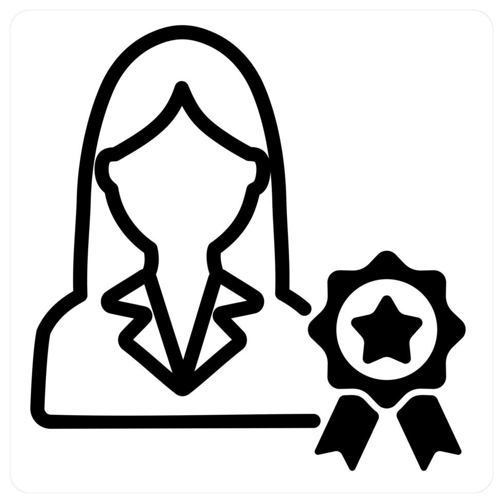 premium member in black duo line vector
