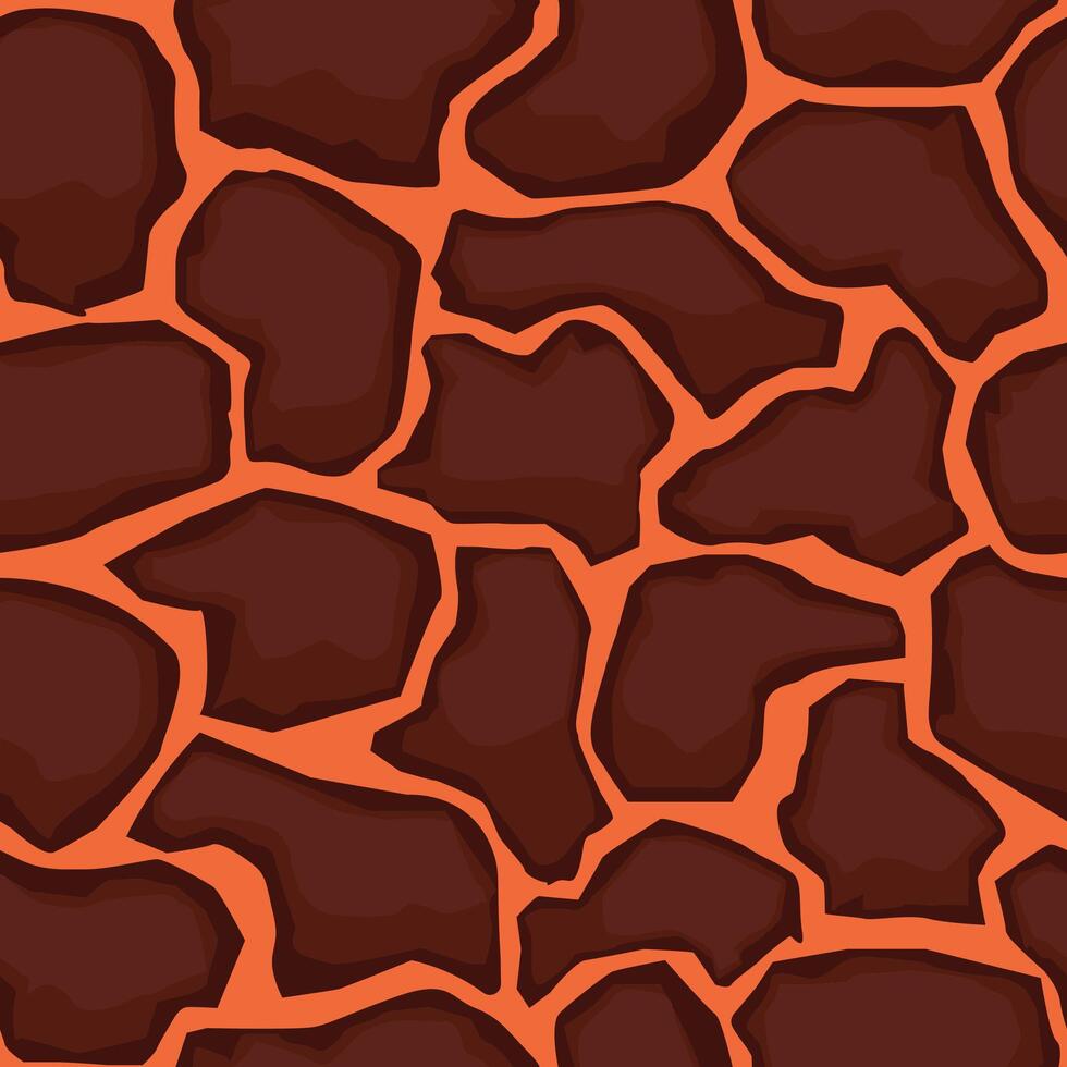 Seamlessly repeating giraffe skin pattern featuring rich brown and orange hues, perfect for enhancing backgrounds, fashion apparel, and decorative design elements vector