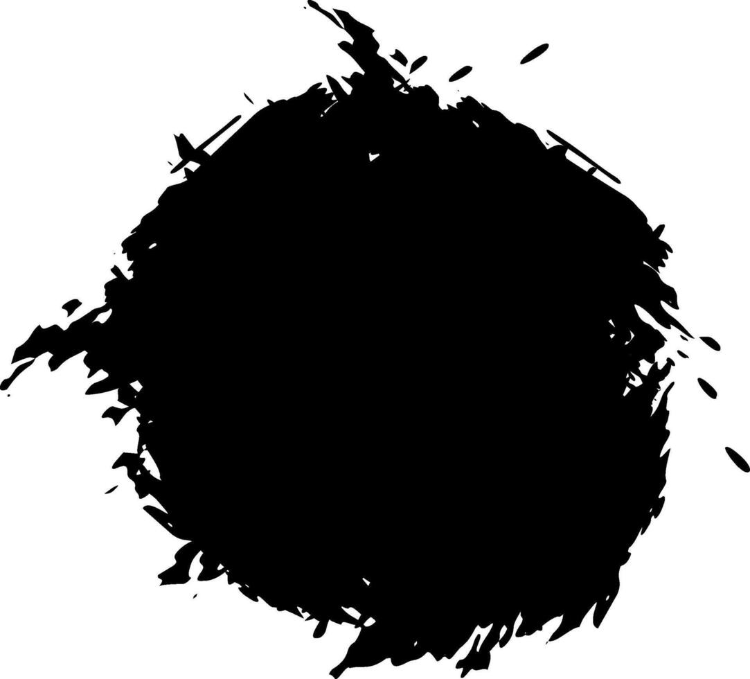 Hand drawn black grunge circle adds a raw, artistic touch to designs, providing a textured and visually striking element with its unique, irregular shape and dynamic strokes vector