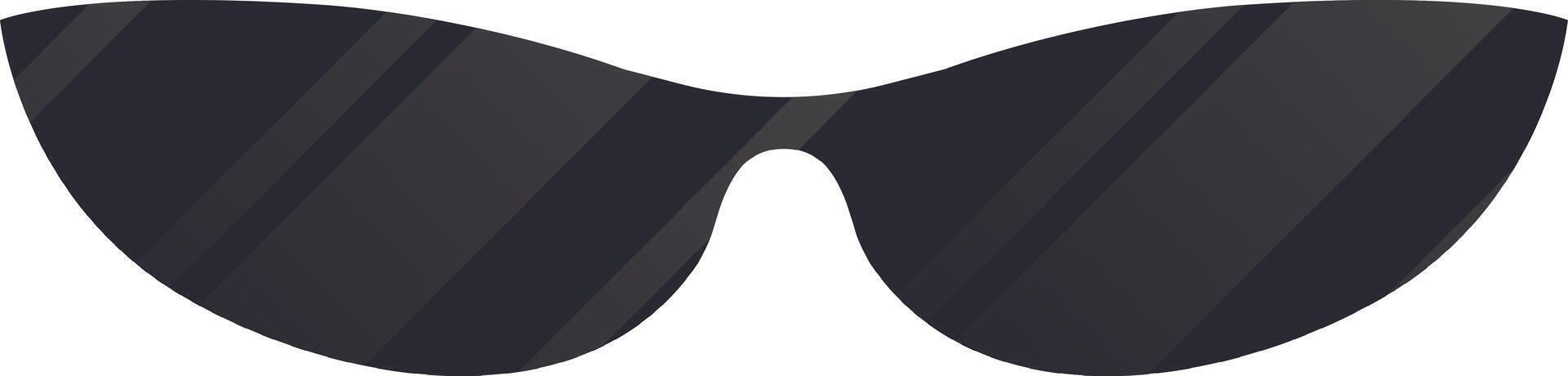 Cat eye sunglasses featuring dark lenses and striking stripes reflecting light, offering a glamorous and fashionable touch for stylish individuals seeking elegance and confidence vector