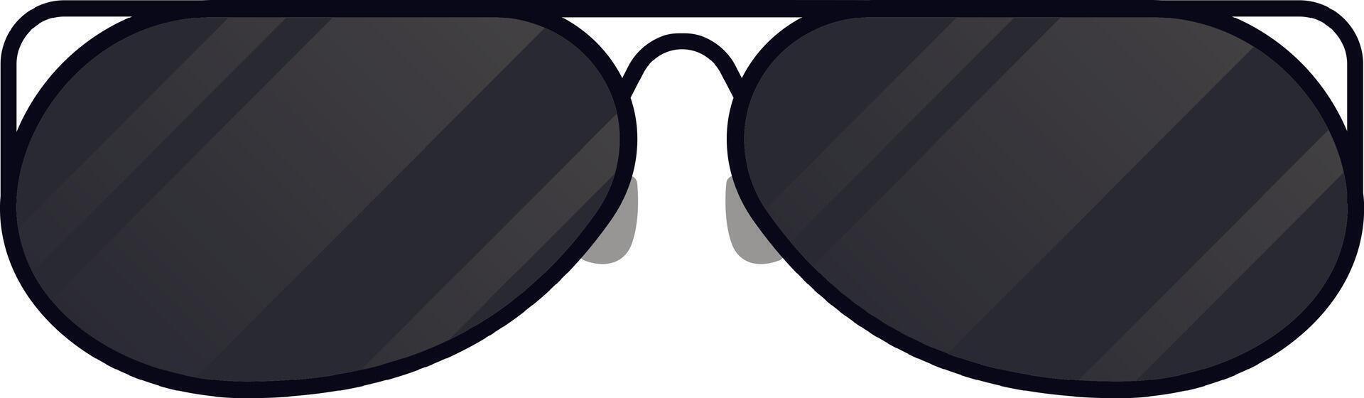 Stylish aviator sunglasses featuring dark lenses and a sleek metal frame, providing a classic and timeless look against a clean white backdrop vector